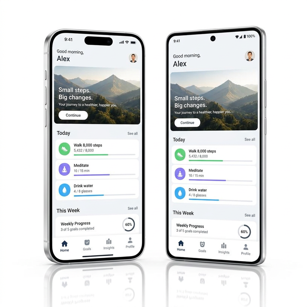 Finished App stage of building a mobile app