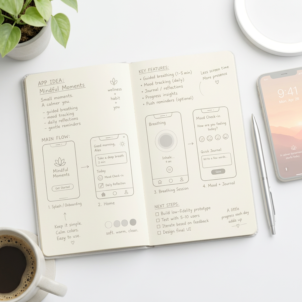 Business idea stage of building a mobile app